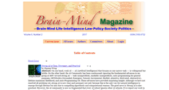 Desktop Screenshot of brain-mind-magazine.org